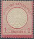 Deutsches Reich - Brustschild: 1872, 1 Groschen Karmin Kleiner Schild. Die Postfrische Marke Ist Far - Ungebraucht