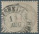Deutsches Reich - Brustschild: 1872, 10 Gr. Innendienst, Klar Gestempelt Mit Nachverwendetem Baden-K - Ungebraucht