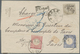 Deutsches Reich - Brustschild: 1874, Groschen/Kreuzer-Mischfrankatur Mit 10 Gr.-Marke: Einschreibe-B - Ungebraucht