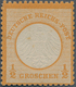 Deutsches Reich - Brustschild: 1872, ½ Gr Orange Kleiner Schild. Die Ungebrauchte Marke Mit Original - Neufs