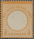 Deutsches Reich - Brustschild: 1872, ½ Gr Orange Kleiner Schild. Die Ungebrauchte Marke Mit Original - Ungebraucht
