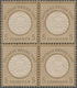 Deutsches Reich - Brustschild: 1872, 5 Gr. Postfrischer Unsignierter Zentrierter 4er-Block Und Marke - Neufs