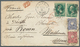 Deutsches Reich - Pfennige: 1875, Briefkuvert Von Walpole, Mass., USA To Mühlhausen, Elsass Und Weit - Covers & Documents