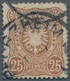 Deutsches Reich - Pfennig: 1880, 25 Pfg. Lebhaftbraunocker, Sauber Gestempeltes Exemplar "PFORZHEIM" - Storia Postale