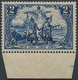 Deutsches Reich - Germania: 1900, 2 M. Reichspost Schwärzlichviolettultramarin, Postfrisches, Farbfr - Neufs
