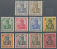 Deutsches Reich - Germania: 1902, 2-80 Pfg. Germania, 3 Und 20 Pfg. In Farbe A, 5 Pfg. In Farbe B, P - Ungebraucht