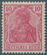 Deutsches Reich - Germania: 1915, 10 Pfg. Germania Kriegsdruck, Postfrisches, Völlig Einwandfreies, - Unused Stamps