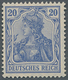 Deutsches Reich - Germania: 1905, 20 Pf Mittelviolettultramarin Friedensdruck Tadellos Postfrisch, D - Unused Stamps