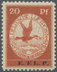 Deutsches Reich - Germania: 1912, 20 Pfg. Flugpost Rhein-Main Mit Aufdruck "E.EL.P." Und PLATTENFEHL - Unused Stamps