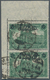 Deutsches Reich - Inflation: 1920, 1,25 M. Auf 1 M. Dunkelgrün Mit Dünnem Aufdruck, Senkrechtes Paar - Lettres & Documents