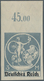 Deutsches Reich - Inflation: 1920, Abschiedsserie 3 M Mit Aufdrucktype II "Kopf Des 'R'nicht Eingeke - Briefe U. Dokumente