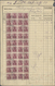 Deutsches Reich - Inflation: 1920, 40 X 75 Pf Schwärzlichrosalila Germania, Wz.1, 36 X 75 Pf Lilarot - Covers & Documents