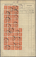 Deutsches Reich - Inflation: 1920/1921, 60 X 1 1/4 M Orangerot/karminlila Germania, Wz.1, Zusammen M - Lettres & Documents