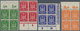 Deutsches Reich - Weimar: 1924, Flugpost Holztaube, 5 Pfg. Bis 300 Pfg., Kompletter Rand-4er-Block-S - Unused Stamps