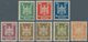 Deutsches Reich - Weimar: 1924, Postfrischer Luxussatz "Neuer Reichsadler", 3 Pfg. In Beiden Farben - Unused Stamps