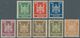 Deutsches Reich - Weimar: 1924, Postfrischer Luxussatz "Neuer Reichsadler", 3 Pfg. In Beiden Farben - Ungebraucht