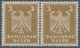 Deutsches Reich - Weimar: 1924, 3 Pf. Reichsadler Mit Wz. Y (liegend), Postfrisch Im Waagerechten Pa - Ungebraucht