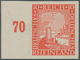 Deutsches Reich - Weimar: 1925, 1000 Jahre Rheinland 10 Pfg. Zinnoberrot, UNGEZÄHNT Vom Linken Seite - Unused Stamps