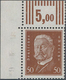 Deutsches Reich - Weimar: 1928, 50 Pf. "'Paul Von Hindenburg" Postfrische Ungefaltete Linke Obere Bo - Unused Stamps