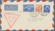 Delcampe - Deutsches Reich - 3. Reich: 1933, Chicagofahrt, Drei Zeppelinbelege Mit 1 RM (2), 2 RM Und 4 RM, All - Covers & Documents