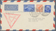Delcampe - Deutsches Reich - 3. Reich: 1933, Chicagofahrt, Drei Zeppelinbelege Mit 1 RM (2), 2 RM Und 4 RM, All - Briefe U. Dokumente