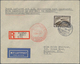 Deutsches Reich - 3. Reich: 1936, 4 RM Chicagofahrt Auf Einschreibe-Zeppelinbrief Der Nordamerikafah - Briefe U. Dokumente
