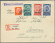 Deutsches Reich - 3. Reich: 1933, Deutsche Nothilfe: Einzelmarken Aus Block 2 5 Pf. Bis 20 Pf. Und 8 - Briefe U. Dokumente
