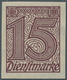 Deutsches Reich - Dienstmarken: 1920, 15 Pfg. Karminbraun, UNGEZÄHNT, Einwandfrei Postfrisches Breit - Dienstmarken