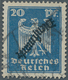 Deutsches Reich - Dienstmarken: 1924, 20 Pfg. Blau Mit KOPFSTEHENDEM Aufdruck "Dienstmarke", Zeitger - Service