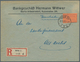 Deutsches Reich - Lokalausgaben 1918/23: BERLIN NW 5: 1923, Farbiger Gebührenzettel Mit Schwarzem Ra - Covers & Documents