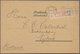 Deutsches Reich - Lokalausgaben 1918/23: LEIPZIG (OPD-Bezirk) Gebührenzettel Mit Hds. "40.000" Und V - Covers & Documents