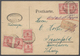 Deutsches Reich - Lokalausgaben 1918/23: 1.11.1923, Gebührenzettel Von OBERLIND In Mischfrankatur Mi - Covers & Documents