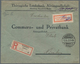 Deutsches Reich - Lokalausgaben 1918/23: 1923, OPD HALLE, Gebührenzettel Karmin In Type Id Auf Einsc - Briefe U. Dokumente
