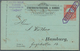 Deutsches Reich - Privatpost (Stadtpost): HAMBURG - Stadtbriefbeförderung: 1889, 3 Pf Rot Kartenbrie - Private & Lokale Post
