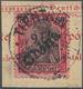 Deutsche Post In China: 1901, 80 Pfg. Handstempelaufdruck, Farbfrisches Und Gut Gezähntes Luxusstück - China (offices)