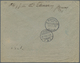 Deutsche Post In China: 1901, Germania 50 Pf. "China" Waagrecht Als Einzelfrankatur Auf Einschreiben - Chine (bureaux)