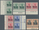 Deutsche Post In Marokko: 1906/1908, 5 C Auf 5 Pf Bis 35 C Auf 30 Pf Germania, Partie Mit 6 Verschie - Deutsche Post In Marokko