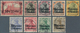 Deutsche Post In Marokko: 1906. Lot Von 9 Gestempelten Werten, Dabei 1P 25C (runde Ecke) Und 50c. (M - Deutsche Post In Marokko