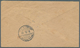Deutsche Post In Marokko: 1912, 10 C. Auf 10 Pfg. Germania Auf Telegramm-Umschlag Mit Klarem, Roten - Morocco (offices)