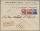 Deutsche Post In Marokko: 1909, 10 C. Auf 10 Pfg. Karmin (2) Und 20 C. Auf 20 Pfg. Blau Auf Frimen-E - Morocco (offices)