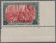 Deutsche Post In Der Türkei: 1900, 5 M. Reichspost, Type II Aus Der Rechten Unteren Bogenecke, Postf - Deutsche Post In Der Türkei