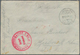 Deutsche Post In Der Türkei - Stempel: 1917/1918, "MIL.MISS.MAMURE" Auf Zwei FP-Belegen Mit Rotem Br - Turkey (offices)