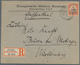 Deutsch-Ostafrika: 1901, 15 P. Kaiseryacht Als Portogerechte Einzelfrankatur Auf R-Vordruckbrief "Ev - German East Africa