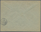 Deutsch-Ostafrika: 1916, "Frankiert Mit 7 1/2 H.", Blauer L2 Klar Und Schwarzes Dienstsiegel Auf Bed - Afrique Orientale