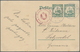 Deutsch-Ostafrika - Ganzsachen: 1915. German East Africa Postal Stationery Card 4 Heller Green Upgra - Deutsch-Ostafrika