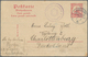Deutsch-Ostafrika - Besonderheiten: 1915 (7.2.), 1 1/2 Heller GA-Karte Eines Regierungslandmessers A - German East Africa