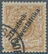 Deutsch-Südwestafrika: 1898, Freimarke Krone/Adler, 3 Pf. In Der Seltenen Farbe Hellocker, Gebraucht - German South West Africa