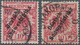 Deutsch-Südwestafrika: 1898/99. 10 Pf Krone/Adler "Deutsch- / Südwestafrika", 1x B-Farbe Und 1x C-Fa - Sud-Ouest Africain Allemand