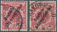 Deutsch-Südwestafrika: 1898/99. 10 Pf Krone/Adler "Deutsch- / Südwestafrika", 1x B-Farbe Und 1x C-Fa - Deutsch-Südwestafrika