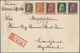 Deutsch-Südwestafrika: 1913, R-Brief Ab MÜNCHEN 43 Mit Fünf Werten Luitpold An Das Bezirksamt Lüderi - Deutsch-Südwestafrika